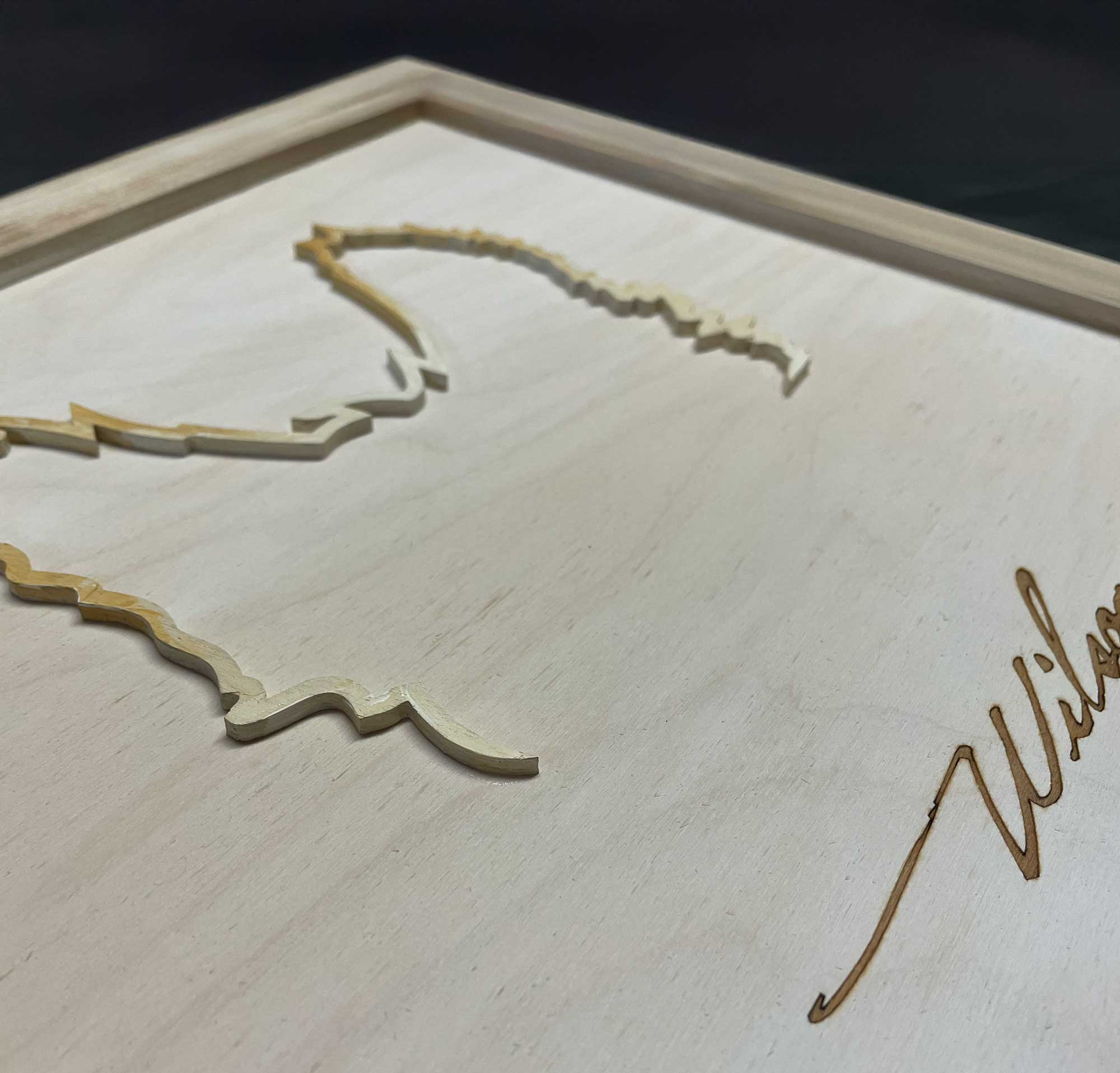 Laser ears with paint details