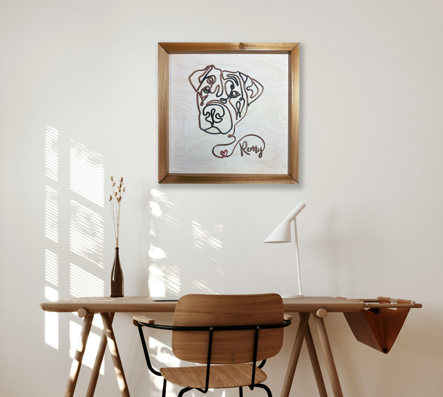 Memorial Sketch of dog and name