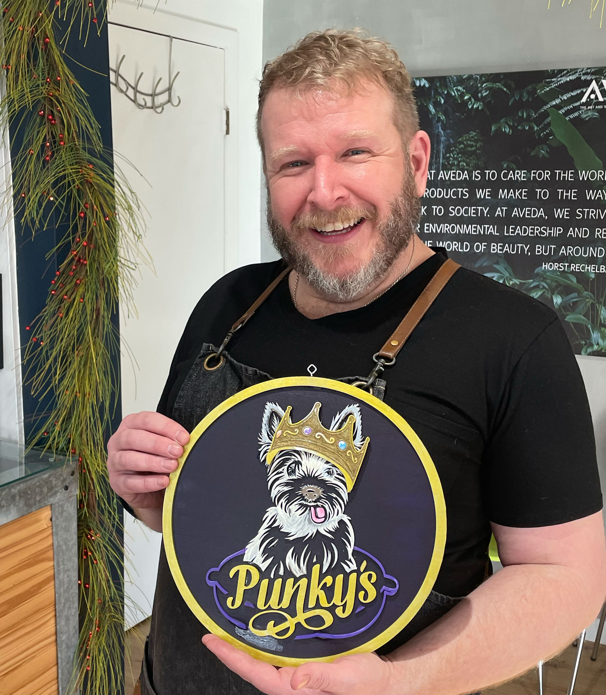 Brain with custom logo of his "Punky" who think's he's Biggie Smalls