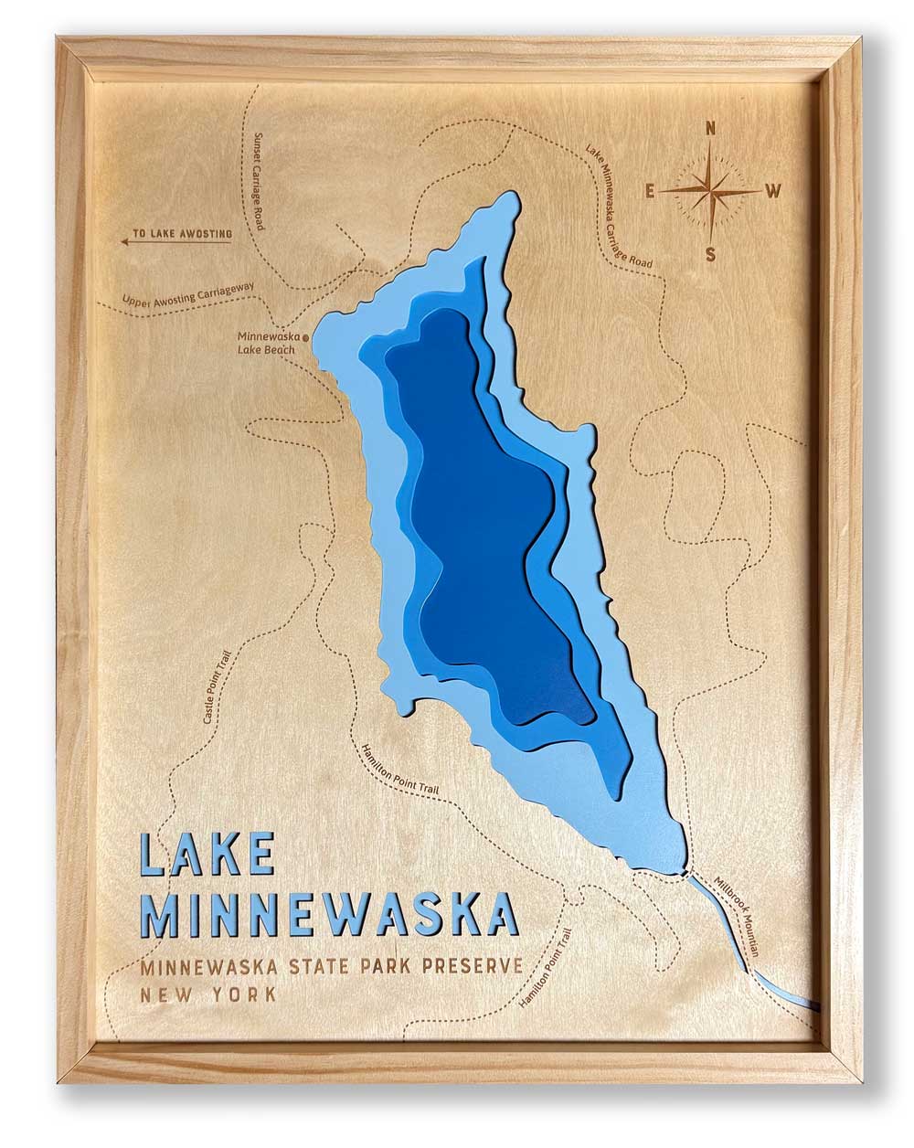 lake minnewaska trail map