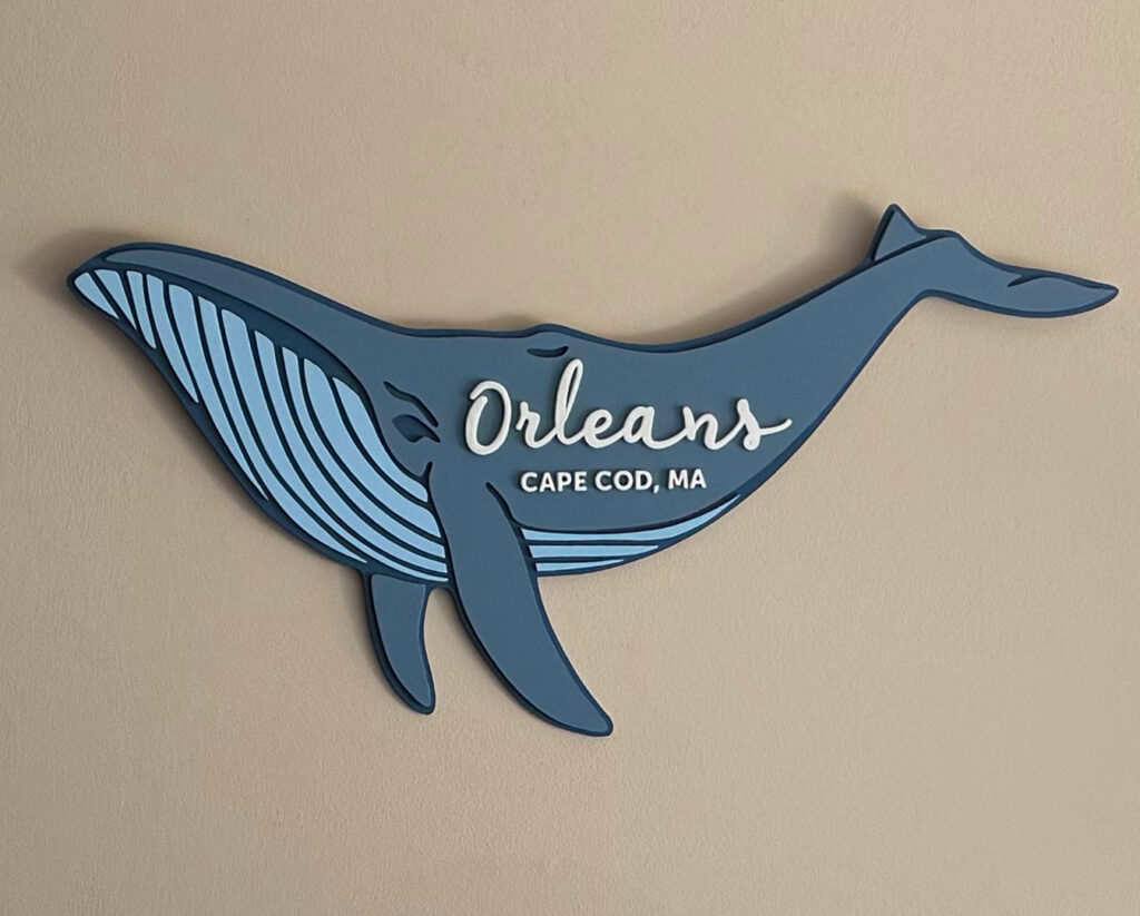 Sign of a humback whale