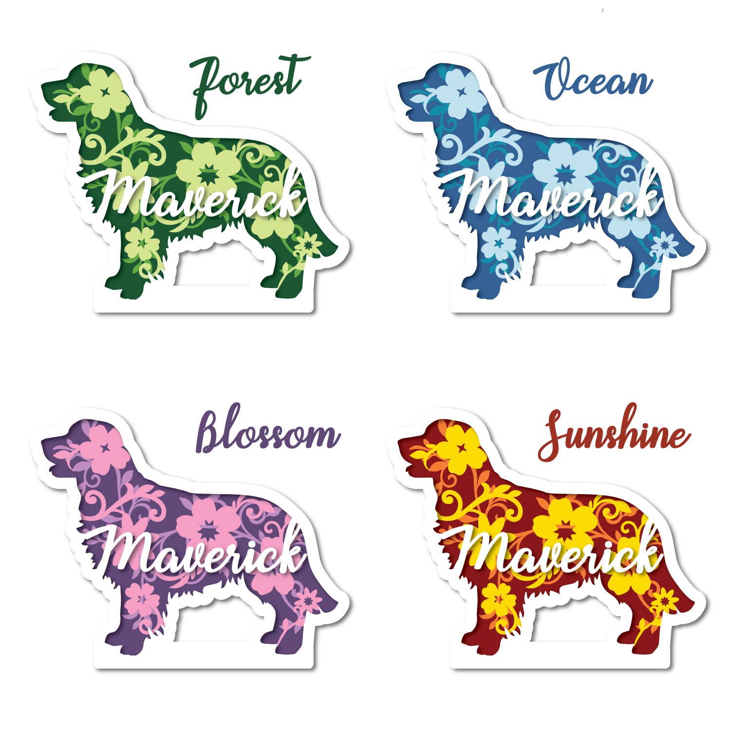 Choices of the colors you can customize for your artwork