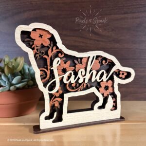 Labrador with the name Sasha as part of the Heirloom collection