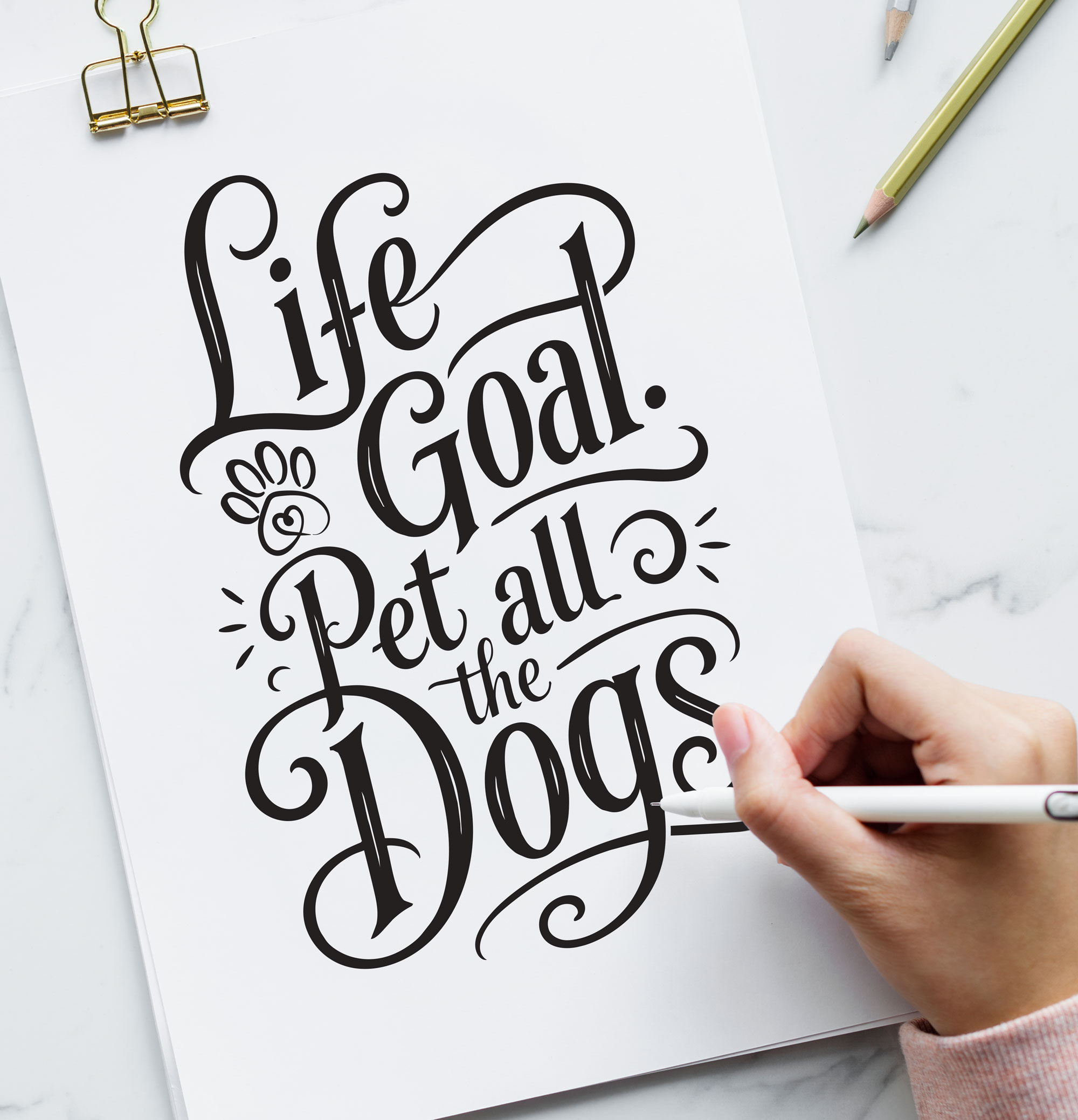 Quote for Life Goal, Pet all the dogs!