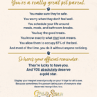 Back of Card for Gold Star Pet Parent